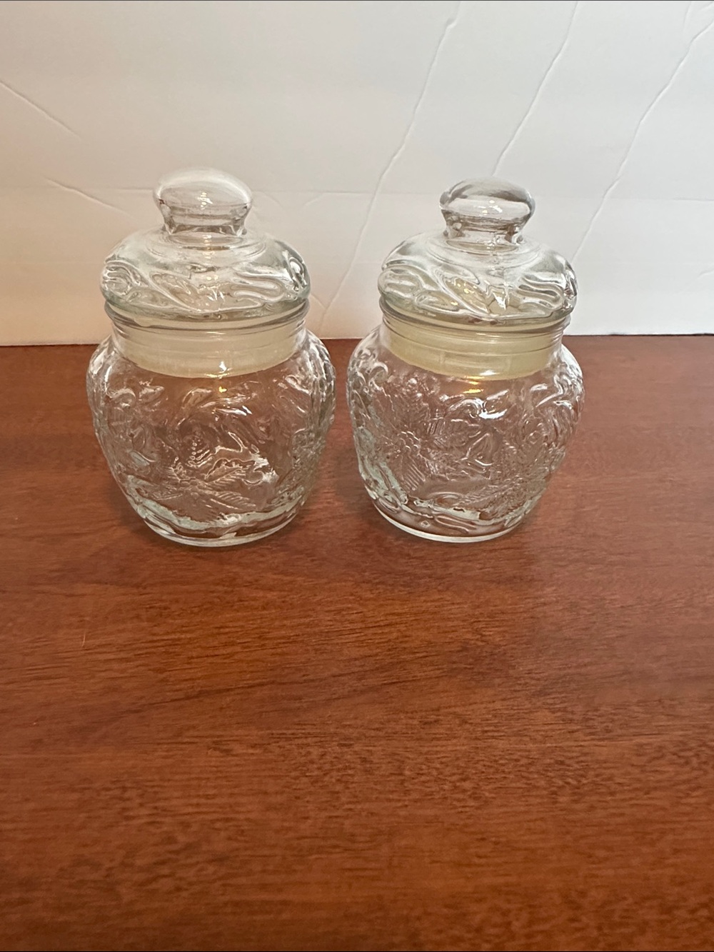 Princess House Fantasia Small Spice Jars. Set of 2